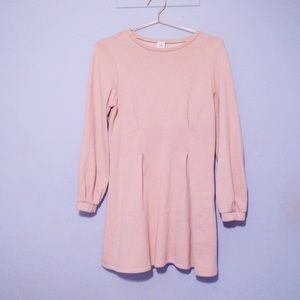 River Island Blush Pink Fleece Lined Sweater Dress
